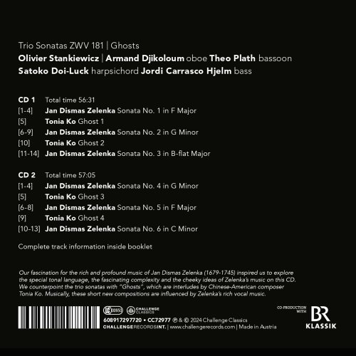 Olivier Stankiewicz, Armand Djikoloum, Theo Plath - Zelenka: Trio Sonatas Zwv 181 & Ghosts (2024)