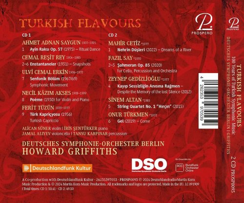 Howard Griffiths, Deutsches Symphonie-Orchester Berlin - Turkish Flavours - 100 Years of Turkish Symphonic Music (2024) [Hi-Res]