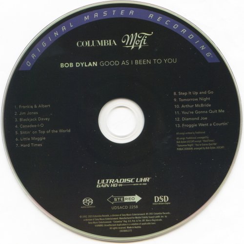 Bob Dylan - Good As I Been To You (2024) [SACD]