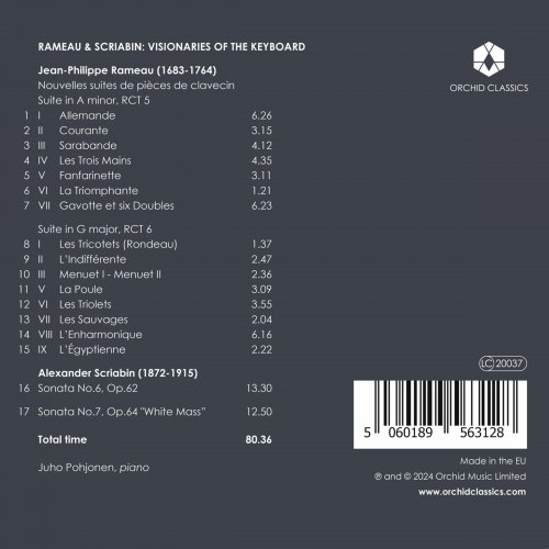Juho Pohjonen - Rameau & Scriabin: Piano Works (2024) [Hi-Res]