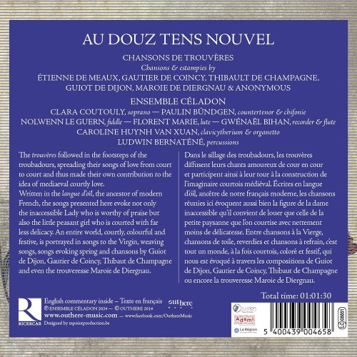 Ensemble Céladon, Paulin Bündgen - Au douz tens nouvel. Chansons de trouvères (2024) [Hi-Res]