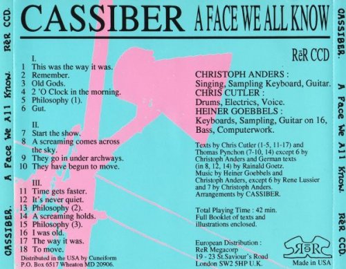 Cassiber - A Face We All Know (1990)