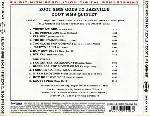 Zoot Sims Quintet - Zoot Sims Goes To Jazzville (2004) CD Rip