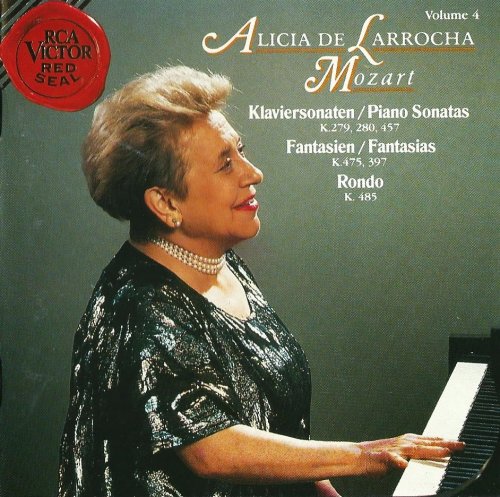 Alicia de Larrocha - Mozart: Piano Sonatas K.279, 280, 457 (1992)