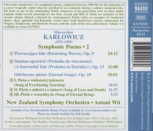 New Zealand Symphony Orchestra, Antoni Wit - Karlowicz: Symphonic Poems, Vol. 2 (2008) CD-Rip