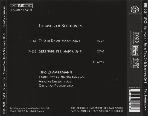 Trio Zimmermann - Beethoven: String Trio, Op. 3 & Serenade, Op. 8 (2014) [SACD]