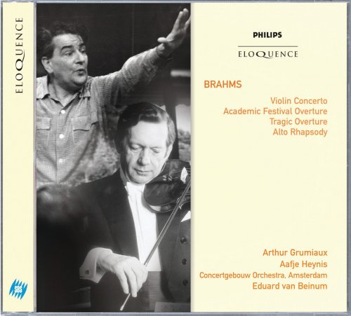 Arthur Grumiaux, Aafje Heynis, Royal Concertgebouw Orchestra, Eduard van Beinum - Brahms: Violin Concerto; Academic Festival Overture; Tragic Overture; Alto Rhapsody (2007)