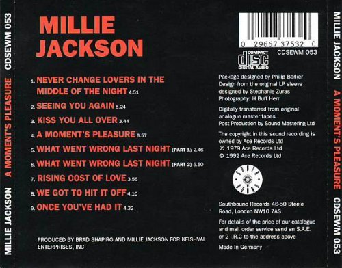 Millie Jackson - A Moment's Pleasure (1979)