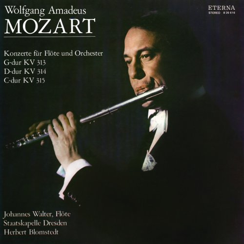 Johannes Walter, Staatskapelle Dresden, Herbert Blomstedt - Mozart: Flute Concertos Nos. 1 and 2 / Andante, K. 315 (1975)
