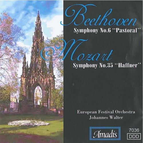 European Festival Orchestra, Johannes Walter - Beethoven: Symphony No. 6, "Pastoral" - Mozart: Symphony No. 35, "Haffner" (1990)