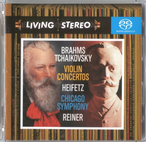 Jascha Heifetz, Fritz Reiner - Brahms, Tchaikovsky: Violin Concertos (1955, 1957) [2005 DSD]