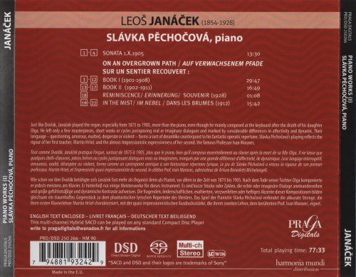 Slávka Pechocová - Leoš Janáček: Sonata 1. X. 1905, On an Overgrown Path, Reminiscence, In the Mist (2010) [SACD]