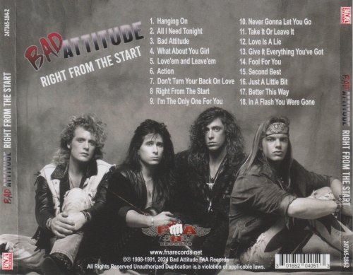 Bad Attitude - Right From The Start (2024)