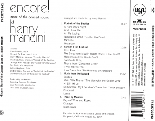 Henry Mancini - Encore! More Of The Concert Sound Of Henry Mancini (1999)