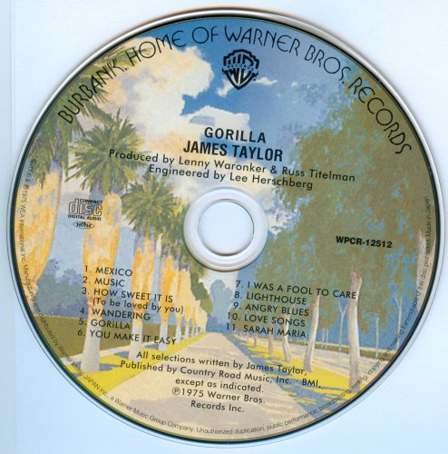 James Taylor - Gorilla (1975) [2006 Japanese Edition]