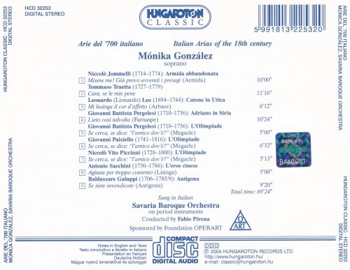 Monika Gonzalez, Fabio Pirona - Italian Opera Arias from the 18th Century (2004)