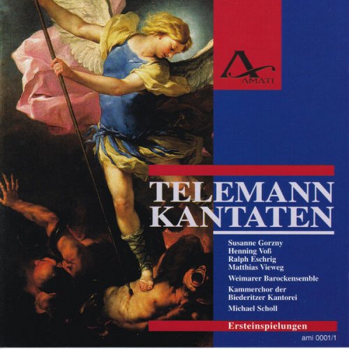 Susanne Gorzny, Henning Voß, Ralph Eschrig, Matthias Vieweg, Michael Schöll, Weimarer Barockensemble and Kammerchor der Biederitzer Kantorei - Georg Philipp Telemann: Cantatas TWV 1:1328,1:1313,1:254 (2025)
