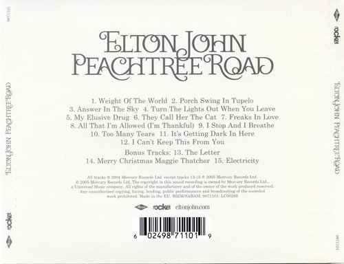 Elton John - Peachtree Road (Special Edition) (2005) CD-Rip