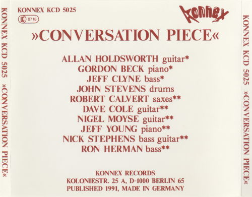 Allan Holdsworth, Gordon Beck, Jeff Clyne, John Stevens - Conversation Piece (1991)