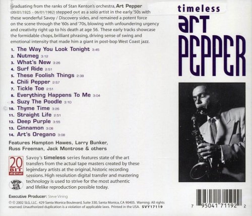 Art Pepper - Timeless (2002)
