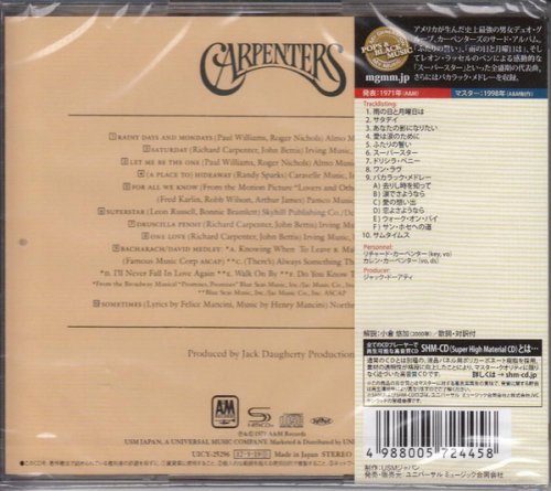 Carpenters - Carpenters (1971) [2012 SHM-CD]