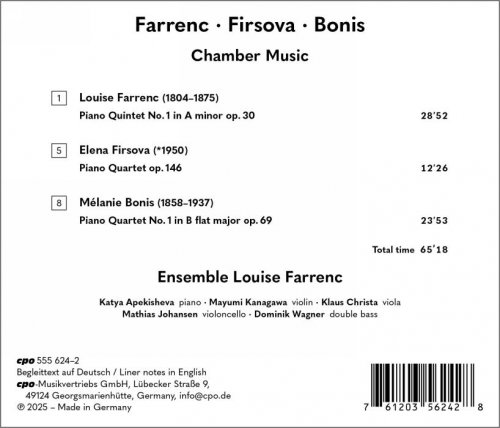 Ensemble Louise Farrenc - Farrenc - Firsova - Bonis: Chamber Music (2025) [Hi-Res]