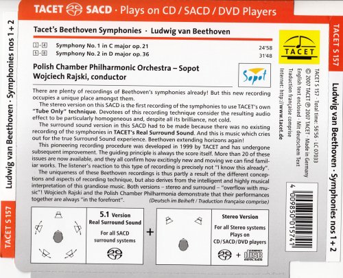 Wojciech Rajski - Beethoven: Symphonies Nos. 1 & 2 (2007) [SACD]