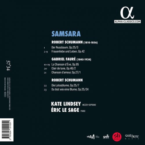 Kate Lindsey, Éric Le Sage - Samsara: R. Schumann & Fauré (2025) [Hi-Res]