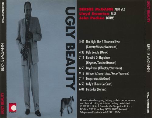 Bernie McGann - Ugly Beauty (1991)