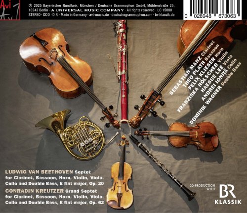 Andrei Ionita, Dominik Wagner, Felix Klieser, Franziska Hölscher, Haesue Lee, Sebastian Manz, Theo Plath - Beethoven - C. Kreutzer: Septets (2025) [Hi-Res]