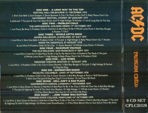 AC/DC - Problem Child: The Best Of The Bon Scott Years (2018) [8CD Box Set]