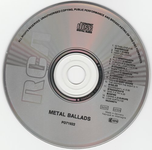 VA - Metal Ballads, Vol. 1 (1988)