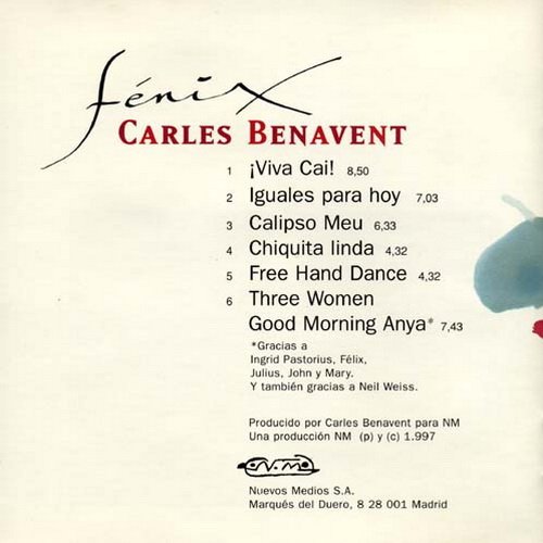 Carles Benavent - Fenix (1997)