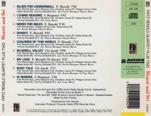 Fritz Renold Quartet Plus Two - Shanti & Sri (1992)