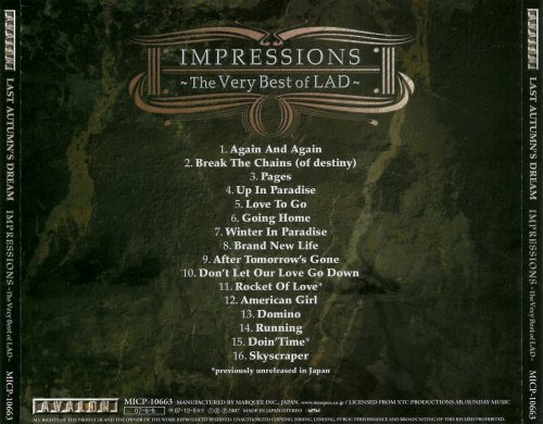Last Autumn's Dream - Impressions: The Very Best of LAD (2007)