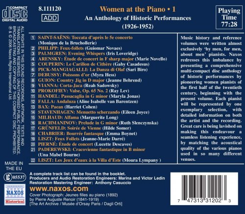 VA - Women At The Piano: An Anthology Of Historic Performances, Volume 1 (1926-1952) (2006)