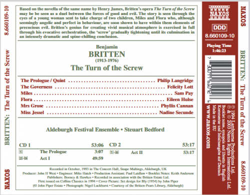 Steuart Bedford - Britten: Turn of the Screw (The) (2004)