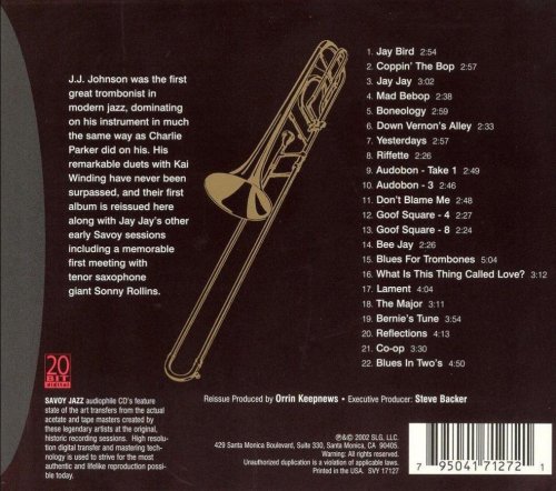 J.J. Johnson - Origins: The Savoy Sessions (2002)