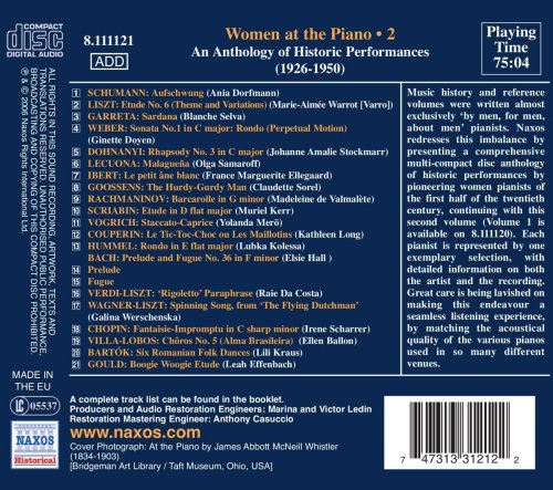 VA - Women At The Piano: An Anthology Of Historic Performances, Vol. 2 (1926-1950) (2006)