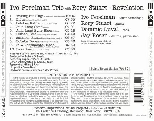 Ivo Perelman Trio & Rory Stuart - Revelation (1996)