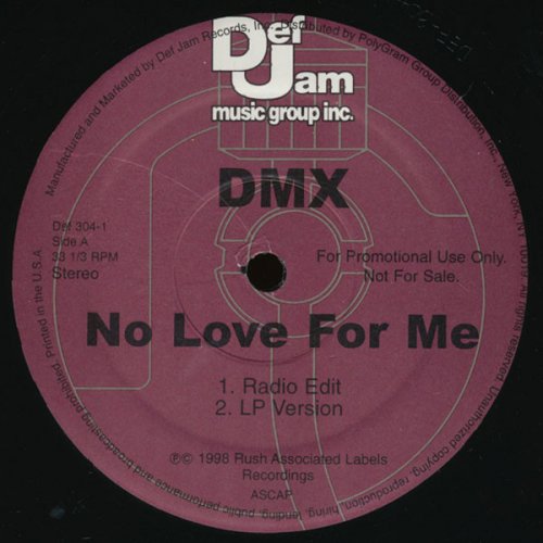 DMX - No Love For Me (1998) Vinyl