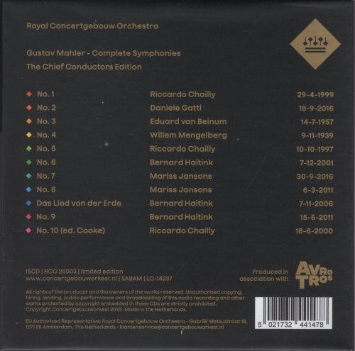 Royal Concertgebouw Orchestra - Mahler: Complete Symphonies - The Chief Conductor Edition (2025)