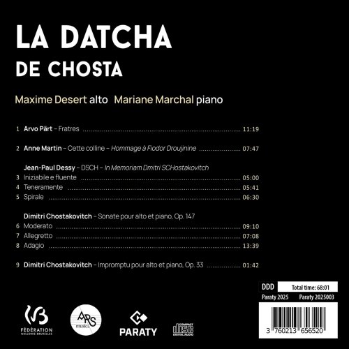 Maxime Desert, Mariane Marchal - La Datcha de Chosta (2025) [Hi-Res]