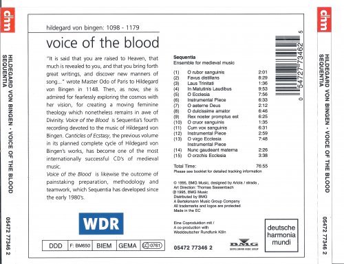 Sequentia - Hildegard von Bingen: Voice of the Blood (1995)