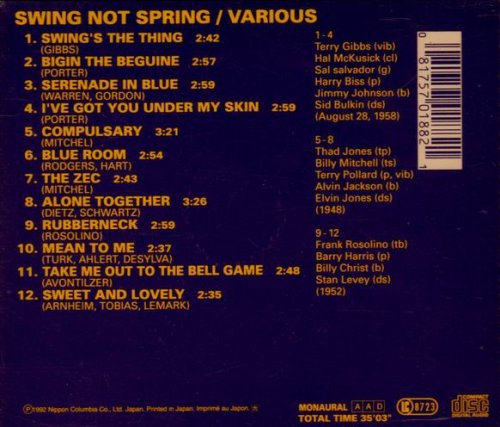 Various - Swing... Not Spring! (1956)