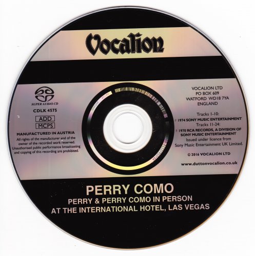 Perry Como - Perry & Perry Como In Person (1970/74) [2016 SACD]