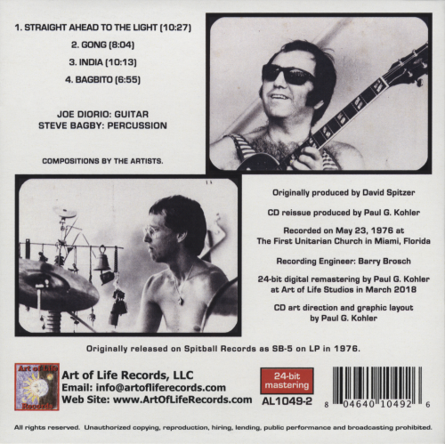 Joe Diorio & Steve Bagby - Straight Ahead to the Light (2018)