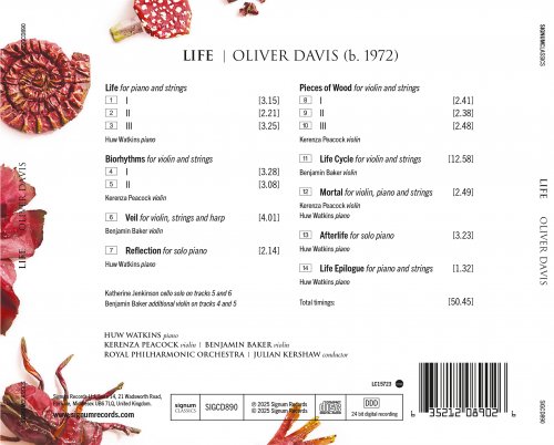 Oliver Davis, Huw Watkins, Kerenza Peacock, Benjamin Baker, Royal Philharmonic Orchestar, Julian Kershaw - LIFE (2025) [Hi-Res]