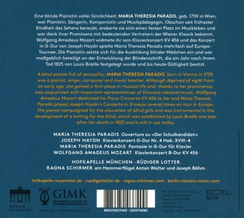Ragna Schirmer, Hofkapelle München, Rüdiger Lotter - Maria Theresia von Paradis: Schirmer, Ragna (2025) [Hi-Res]