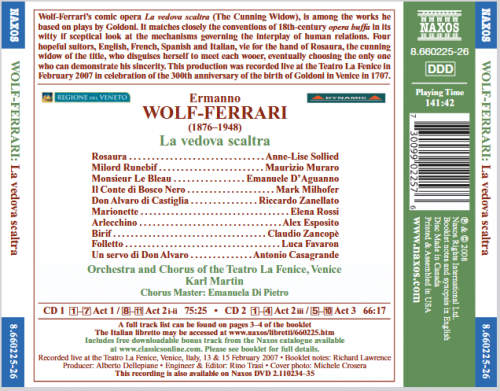Karl Martin - Wolf-Ferrari, E.: Vedova Scaltra (La) (La Fenice, 2007) (2008)
